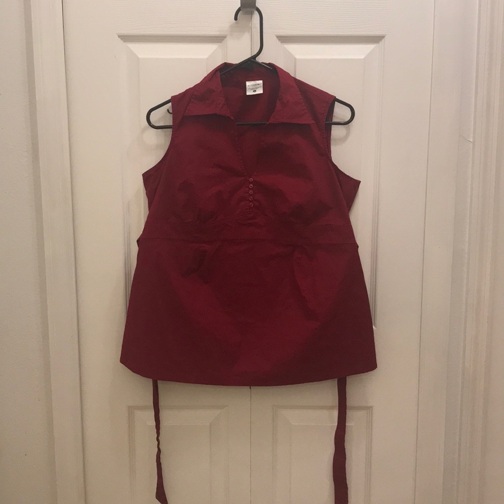Motherhood Maternity Red Sleeveless Top